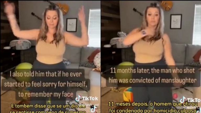 Una mujer baila tras 8 años del fallecimiento de su esposo