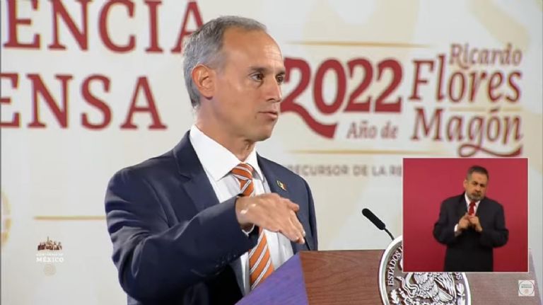 En la imagen, el subsecretario Hugo López-Gatell en la 'mañanera' de AMLO. Foto: Gobierno de México