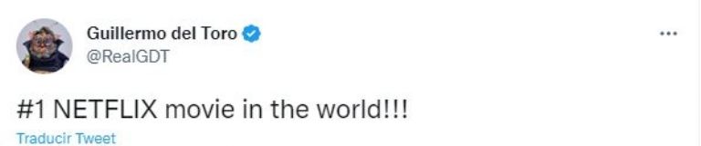Tuit de Guillermo Del Toro