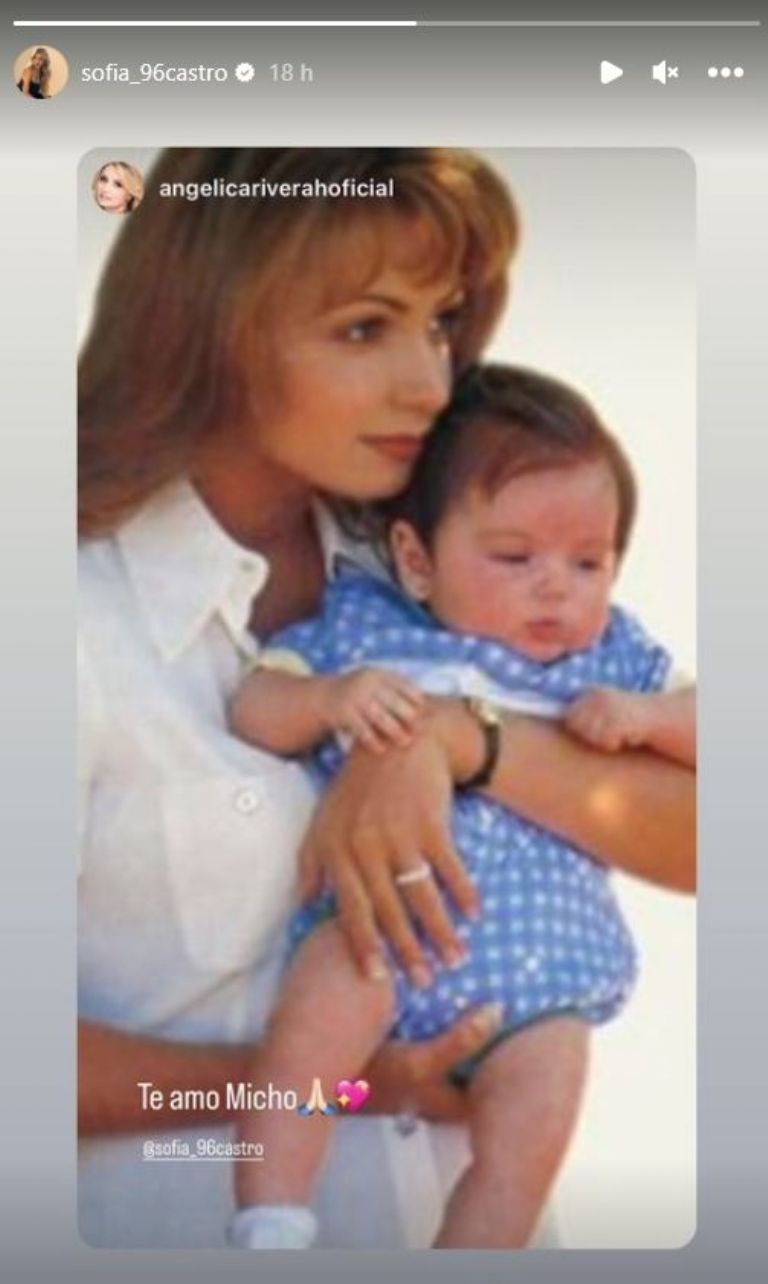 Angélica publicó una foto del recuerdo