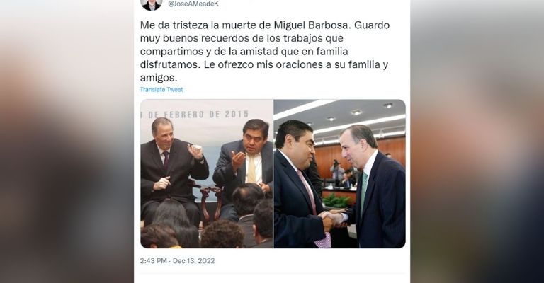 José Antonio Meade Kuribreña reacciona
