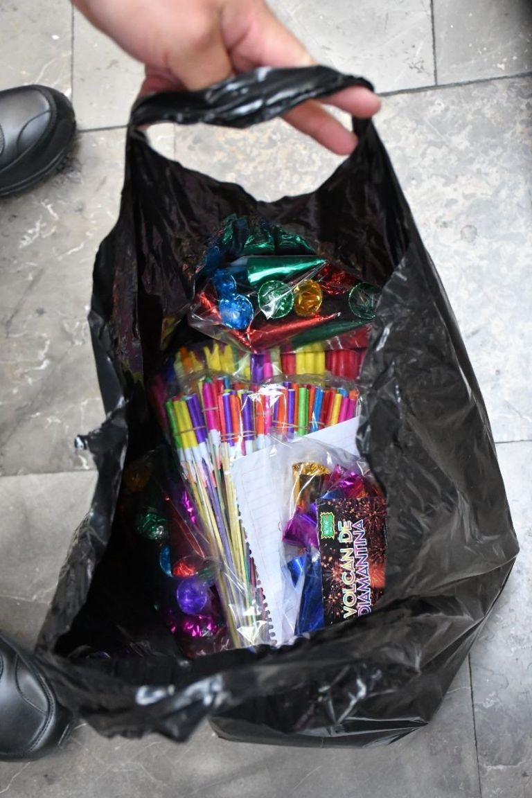 Pirotecnia en el Metro 