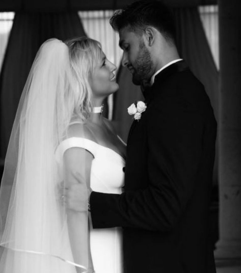 Fotografía de la boda de Britney y Sam Asghari