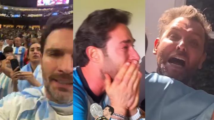 Pato Borghetti, Sebastián Rulli y más famosos celebran triunfo de Argentina entre lágrimas y gritos