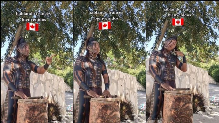 VIDEO: Hombre vestido de maya sorprende a turistas al hacer lo impensable en su presentación