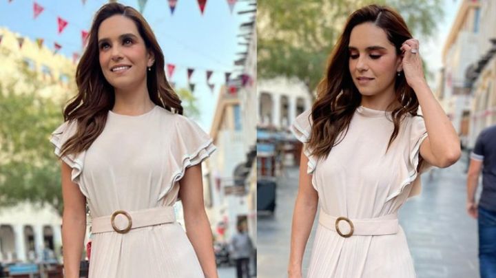 Tania Rincón roba el aliento a todo Televisa al despedirse del Mundial de Qatar con coqueto 'outfit'