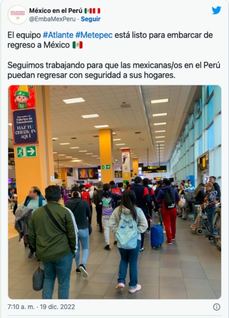 Jugadores mexicanos varados en Perú