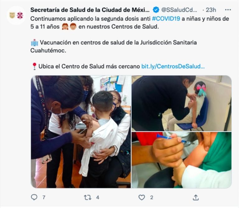 Vacuna menores CDMX 