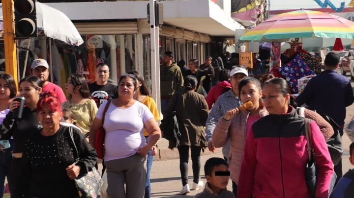 Caos en el Centro de Ciudad Obregón por compras navideñas; se presentan aglomeraciones de personas