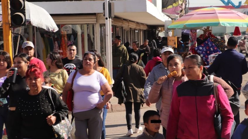 Caos en el Centro de Ciudad Obregón por compras navideñas; se presentan aglomeraciones de personas