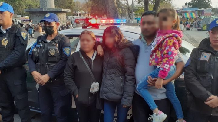 Tras ser acosada por dos hombres, menor rescatada por oficiales se reúne con su familia