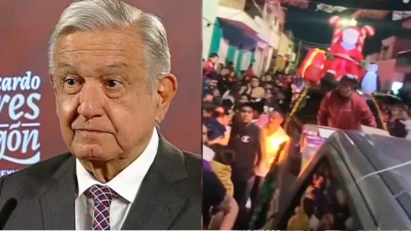 Supuestos narcos del CJNG dan regalos de Navidad y AMLO reacciona: "No es de buena fe"