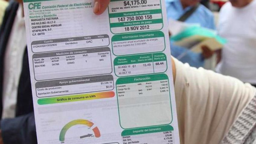 ¿Necesitas un descuento? Te decimos si lo puedes tener en la factura de CFE con tu tarjeta de Inapam