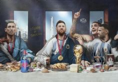 Foto ilustrativa de nota De no creer: Selección de Argentina queda inmortalizada en una nueva versión de 'La última cena'