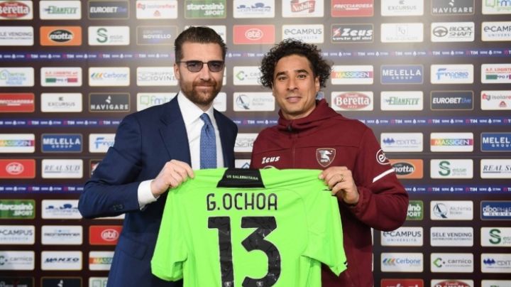 Guillermo Ochoa en su presentación con Salernitana: "Mi ilusión es jugar el próximo Mundial"