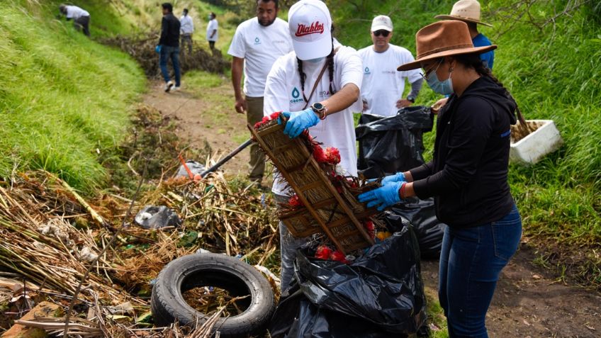¡Insólito! Retiran más de 21 toneladas Basura en ríos y lagos del Edomex en 2022