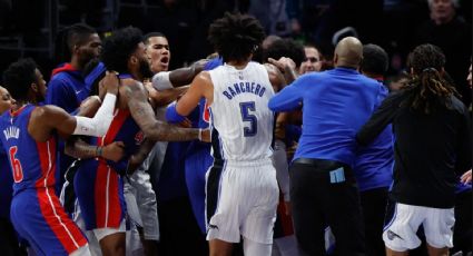 VIDEO: Así fue la pelea campal en el Magic vs Pistons; la NBA suspende a 11 jugadores