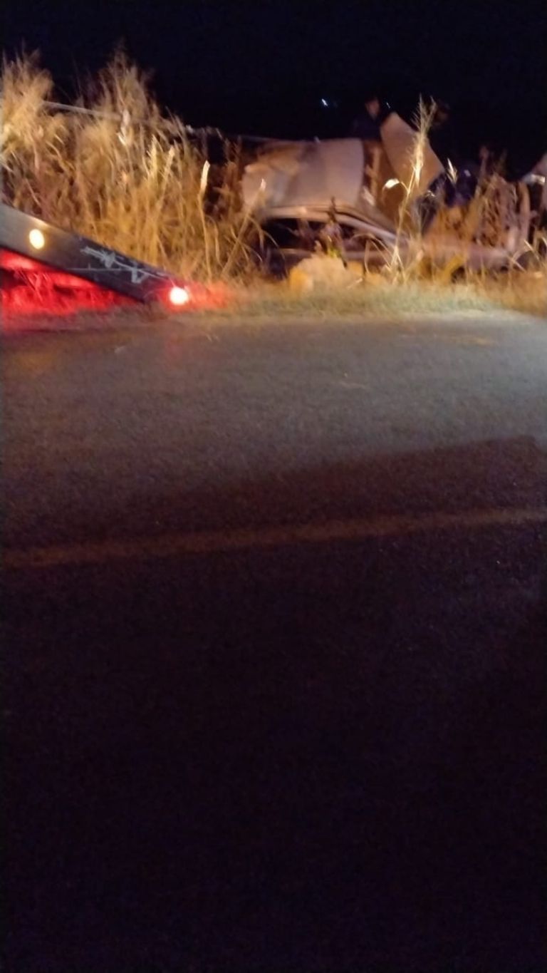 Autoridades se movilizaron en Bácum, Sonora, por un accidente vehicular. Foto: Facebook