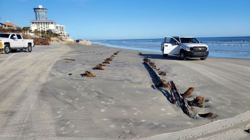 Expertos descubren objeto de más de 24 metros de largo en playas de Florida; desconocen su origen