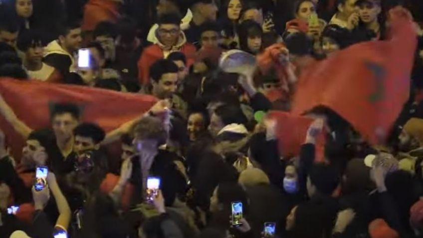 Aficionados de Marruecos celebran en su país y por toda Europa su triunfo en el Mundial; reportan disturbios