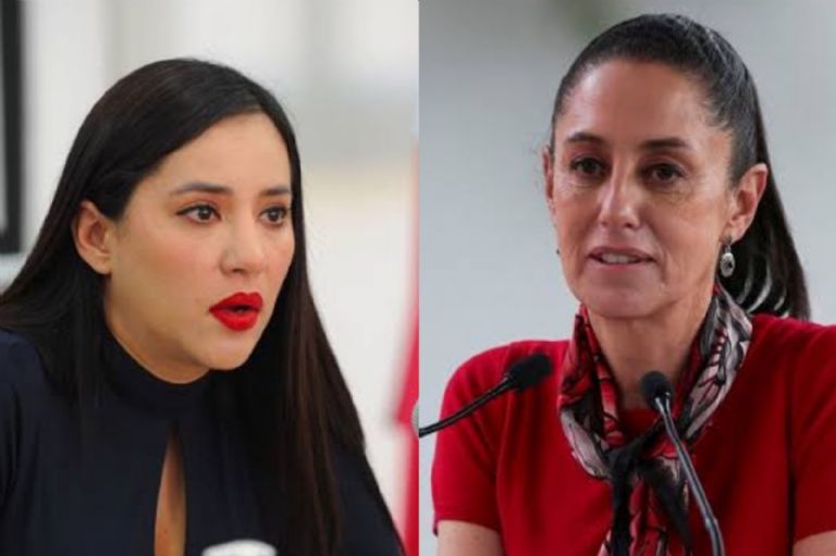 Sandra Cuevas y Claudia Sheinbaum 