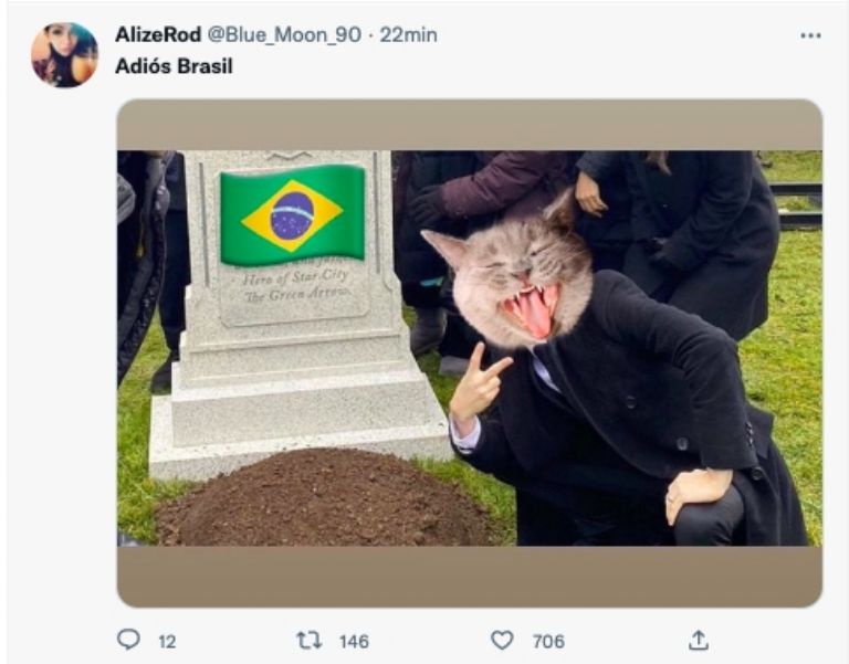 Memes eliminación de Brasil 