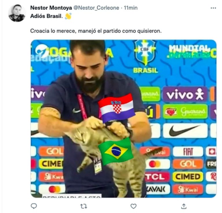 Memes eliminación de Brasil 