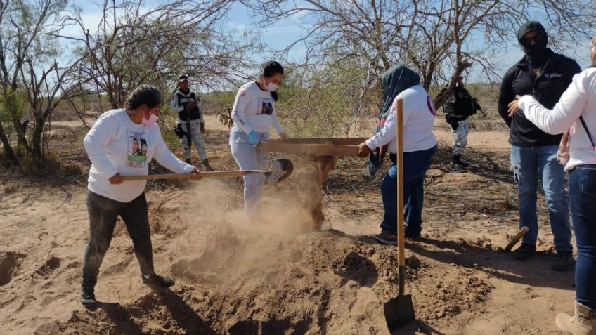 Jóvenes Buscadores denuncian mal trabajo en fosas localizadas en la costa de Hermosillo