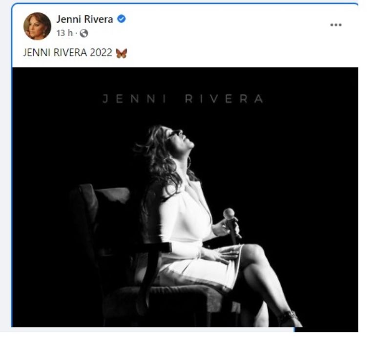 Jenni Rivera, el mensaje que puso en sus redes sociales