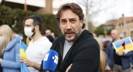 Visiblemente preocupado, Javier Bardem protesta en Madrid por invasión en Ucrania