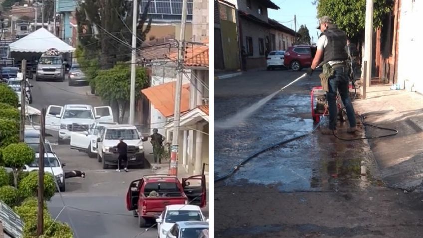 "Vean ese río de sangre": Difunden nuevos videos del fusilamiento en velorio de Michoacán