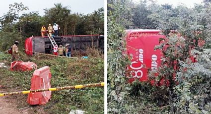 sube cifra a 10 muertos y 15 heridos tras volcadura de autobús en carretera de Quintana Roo