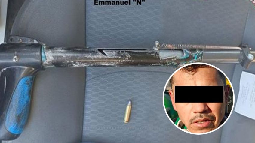 Arrestan a Emmanuel Tadeo 'N' en Hermosillo; cargaba con arma de fuego casera