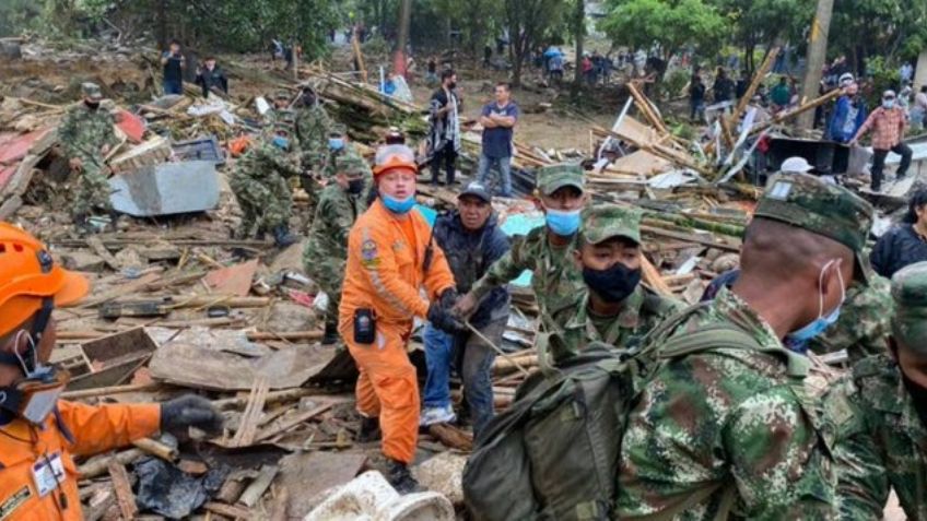 Parte de una montaña se desprende en Colombia; saldo es de 11 muertos y 35 heridos