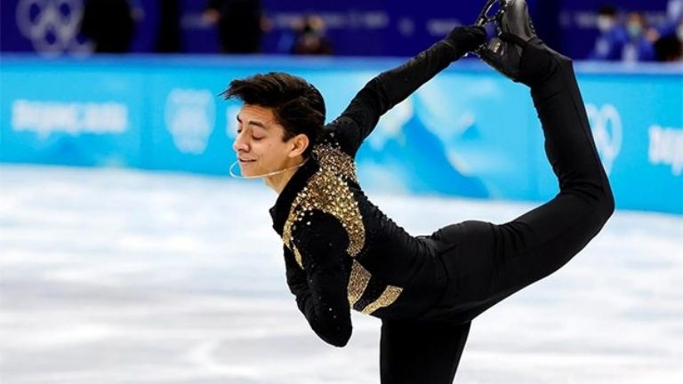 En la imagen, el patinador mexicano Donovan Carillo en los Juegos Olímpicos de Invierno Beijing 2022
