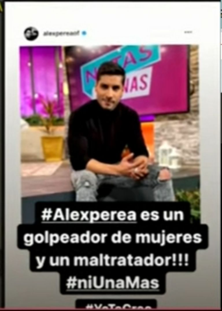 En la imagen, la denuncia en redes a Alex Perea, actor de Televisa