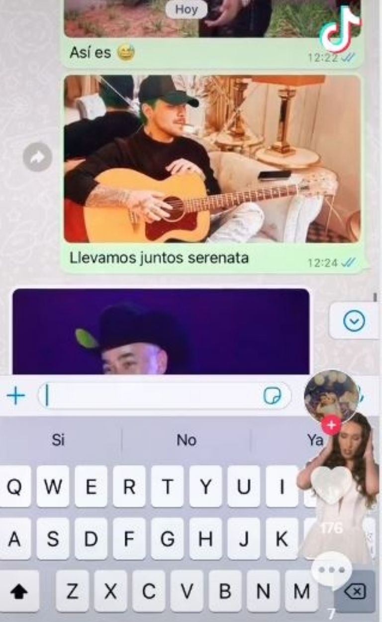 Christian Nodal y Lupillo Rivera en TikTok