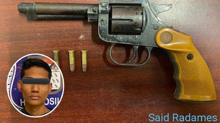 En posesión de arma de fuego, arrestan a Said Radamés 'N' en Villas del Real en Hermosillo