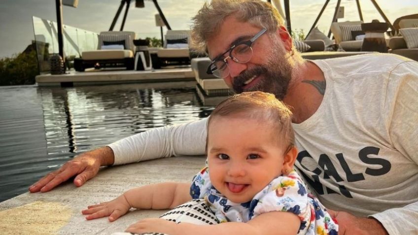 En medio de la disputa legal con Televisa, Alejandro Fernández celebra a lo grande a su nieta