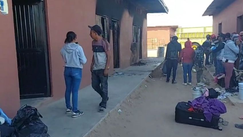 Infierno en el valle de Guaymas: Grupo armado quema galeras y comedor de campo agrícola