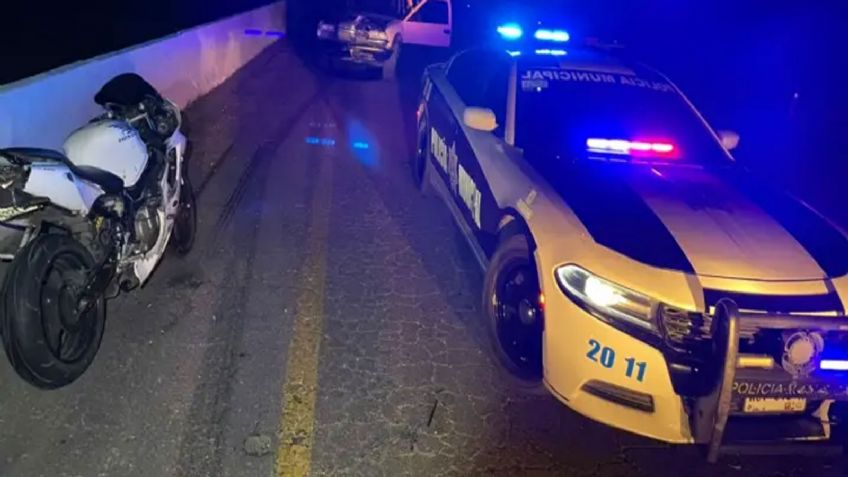 Nogales: Conductor ebrio embiste a pareja en motocicleta; hay una mujer lesionada