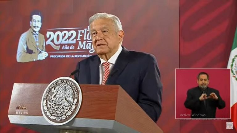 En la imagen, el presidente AMLO en la conferencia de prensa de este miércoles