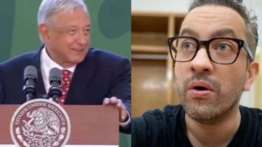 (VIDEO) AMLO se carcajea al leer tuit de Chumel Torres contra el AIFA: "Lástima Chumel", remata