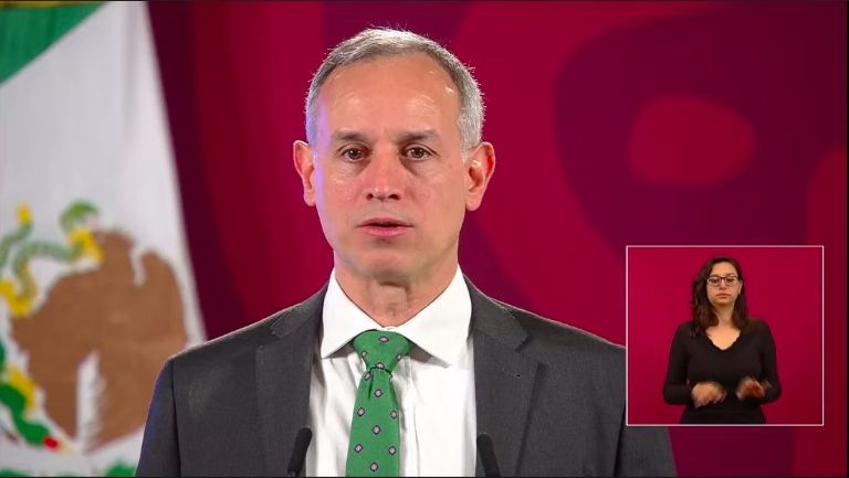 En la imagen, el subsecretario Hugo López-Gatell en la conferencia de prensa matutina de este martes.