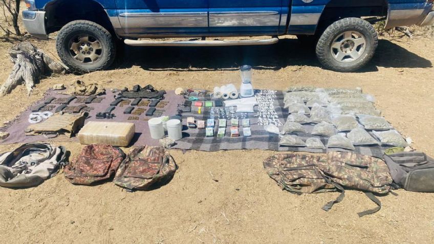 SSP reporta aseguramiento de drogas, armas y vehículos en cuatro municipios de Sonora
