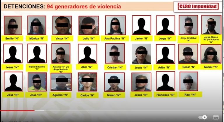 Detienen a 94 personas generadoras de violencia en Cajeme