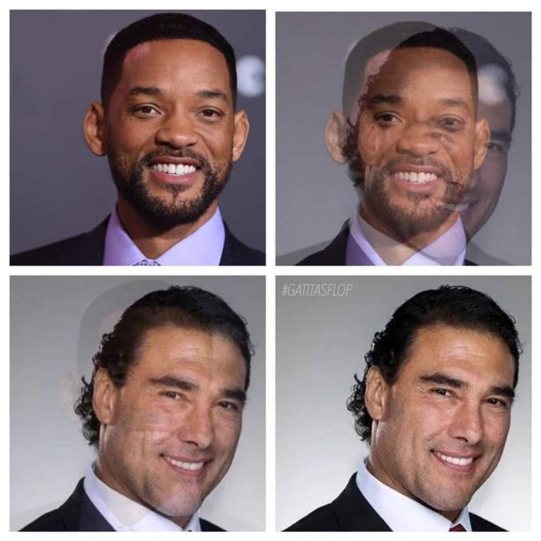 En la imagen, comparan a Will Smith con Eduardo Yañez