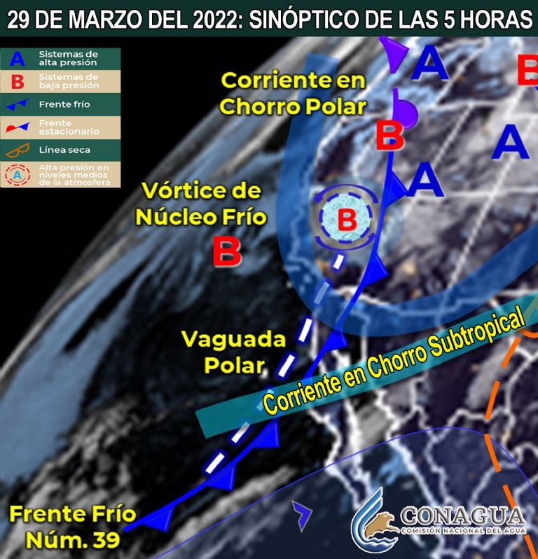 Conagua comparte el pronóstico del clima y el tiempo de este martes para Sonora