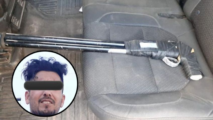 Hermosillo: Tras agredir a adulto mayor, sujeto es asegurado con réplica de escopeta