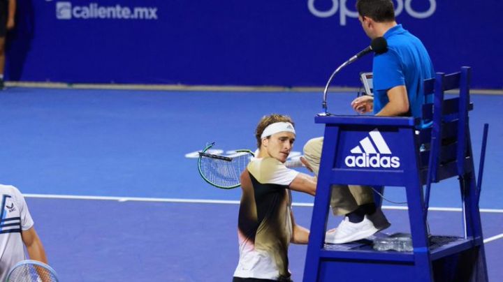 Zverev estará a prueba un año, tras su incidente en el Abierto Mexicano de Tenis
